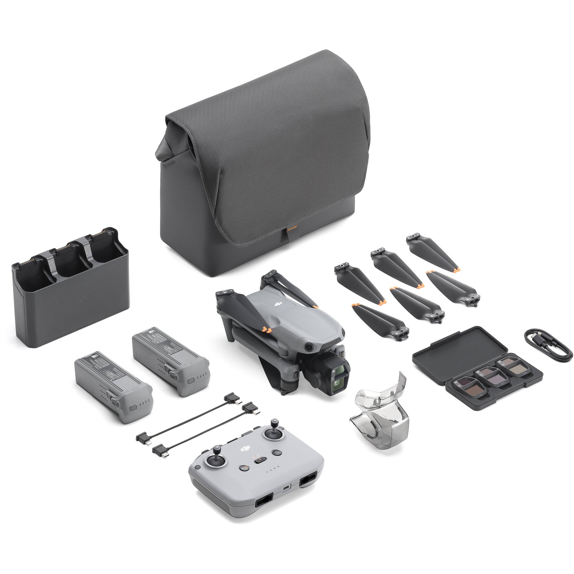 DJI Air 3S Advanced Drone RC-N3 Fly More Combo with LiDAR Dual 4K Cameras