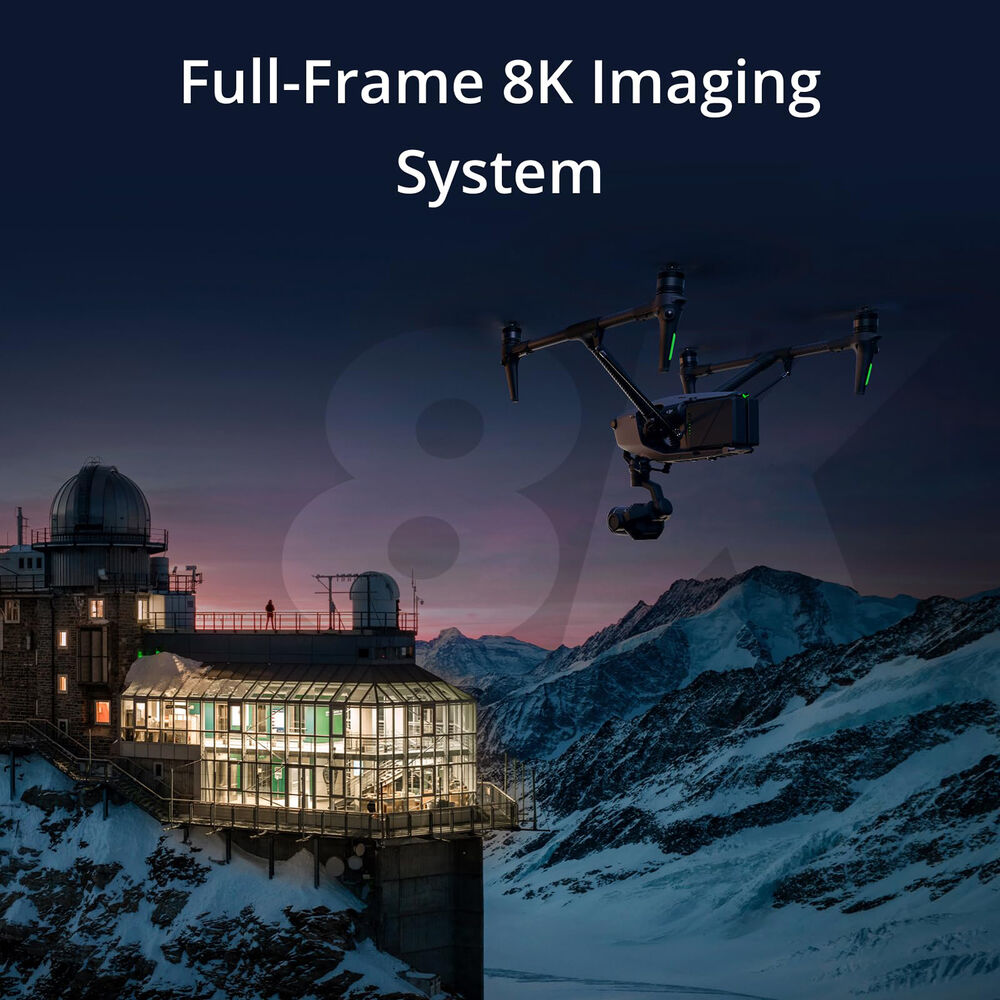 DJI Inspire 3 Professional 8K Drone Kit: 1TB PROSSD, 18mm Lens