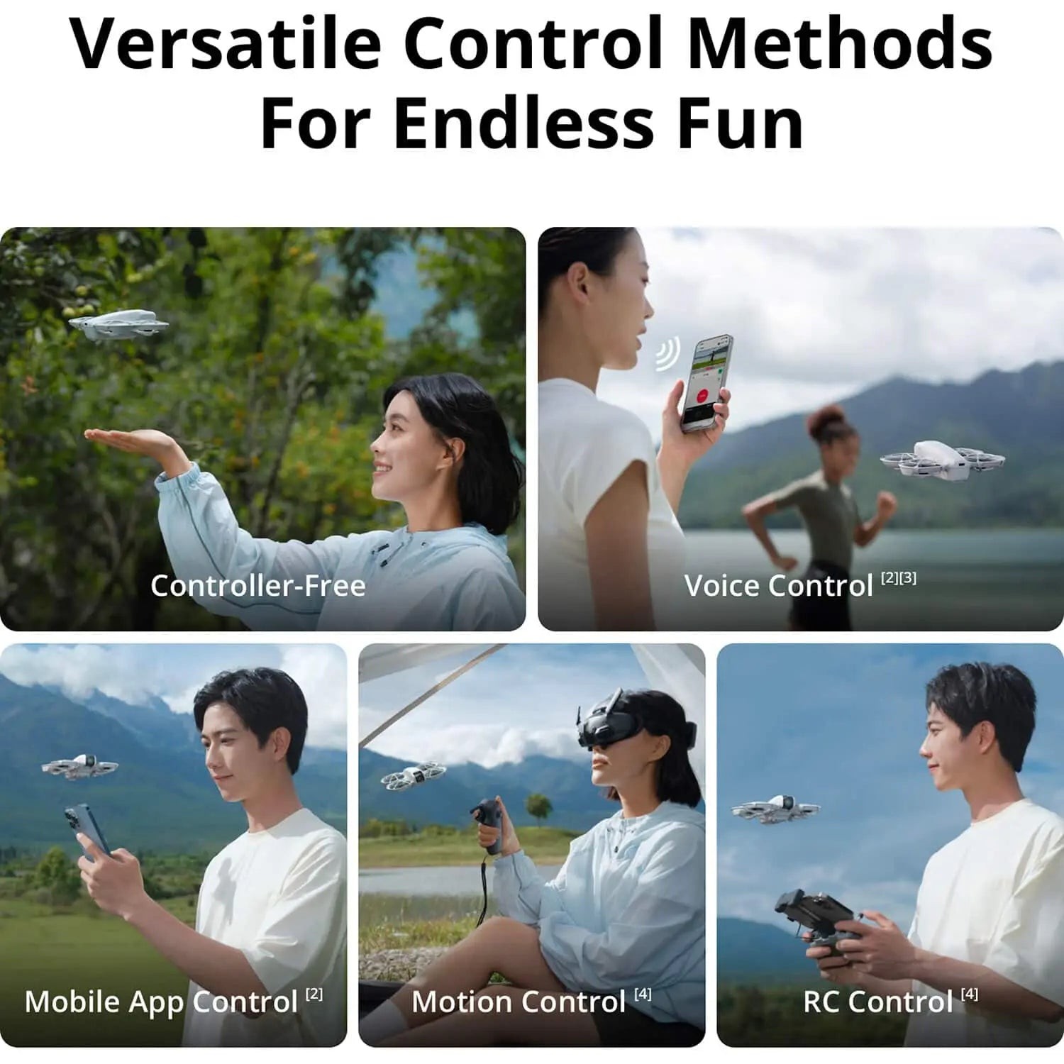 DJI Neo Palm-Sized 4K Drone Fly More Combo with 3 Batteries and RC-N3 Remote