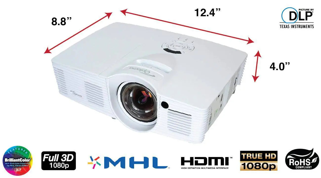 Optoma Technology GT1080 Short Throw DLP Gaming Projector