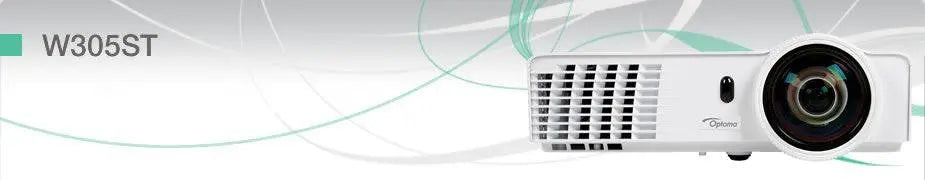 Optoma Technology W305ST WXGA DLP Full 3D Short Throw Projector