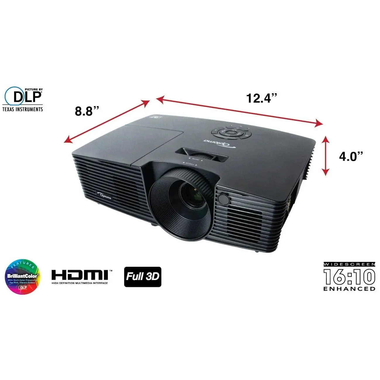 Optoma Technology W316ST WXGA DLP 3D Projector