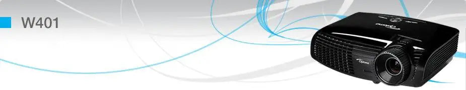 Optoma Technology W401 WXGA DLP 3D Projector