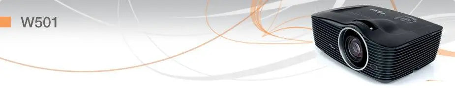 Optoma Technology W501 WXGA DLP 3D Projector