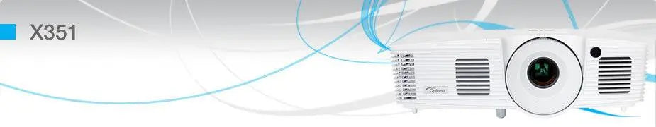 Optoma Technology X351 3600-Lumen XGA 3D DLP Multimedia Projector