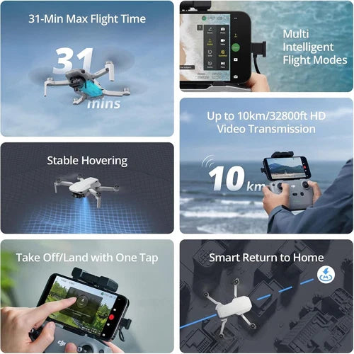 DJI Mini 2 SE Fly More Vlogger Combo Compact Drone